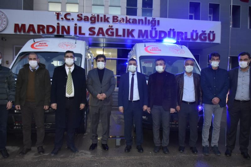 MARDİN İL SAĞLIK MÜDÜRLÜĞÜNDE 2 YENİ DOĞAN  ACİL  AMBULANSI HİZMETE  ALINDI