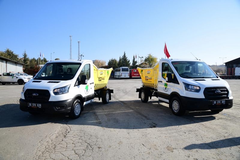 Mamak Belediyesi Hizmet filosuna 10 yeni araç