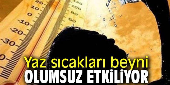 Yaz sıcakları beyni olumsuz etkiliyor