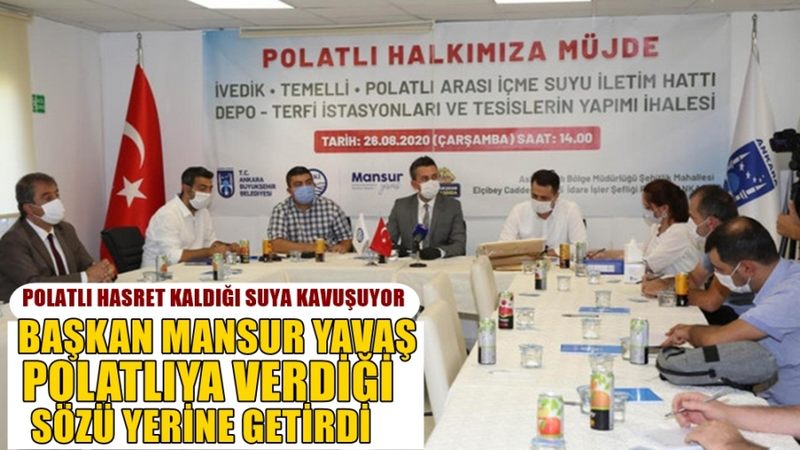 POLATLI SUYA NİHAYET KAVUŞUYOR!  