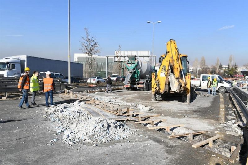 ANKARA BÜYÜKŞEHİR BELEDİYESİNDEN KÖPRÜLERDE YENELEME ÇALIŞMALARI