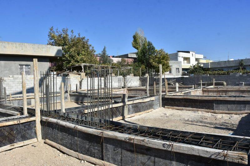 Nusaybin Kaymakamı Ercan Kayabaşı  Taziye Evi Temel Atma Törenine Katıldı.