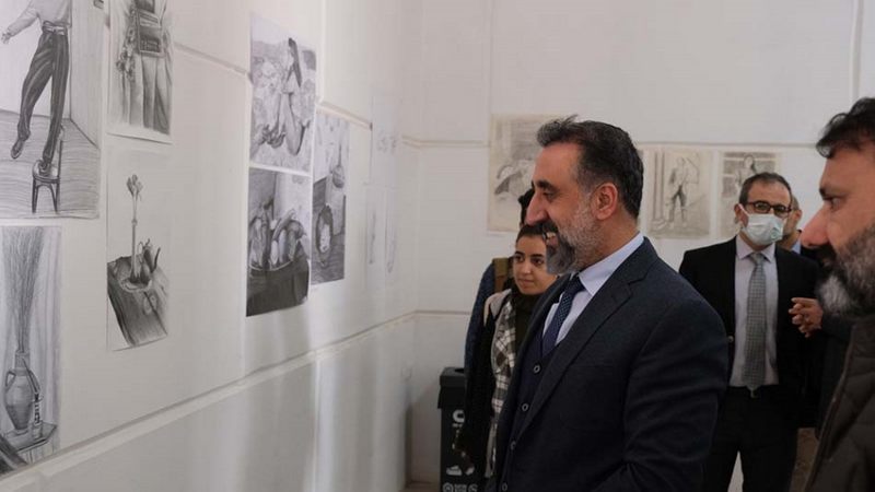 Mardin Artuklu  Üniversitesi Öğrencilerinin Açtığı Resim Sergisi Büyük Beğeni Topladı