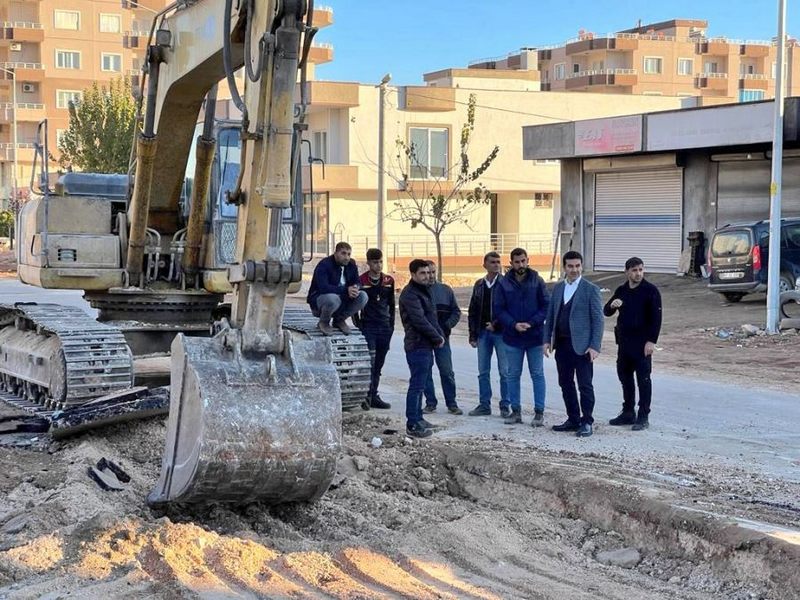 DARGEÇİT BELEDİYE BAŞKANI AKSOY  REGLAJ ÇALIŞMALARINI YERİNDE İNCELEDİ