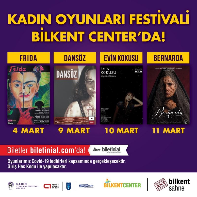 KADIN OYUNLARI FESTİVALİ   BİLKENT CENTER’DA BAŞLIYOR