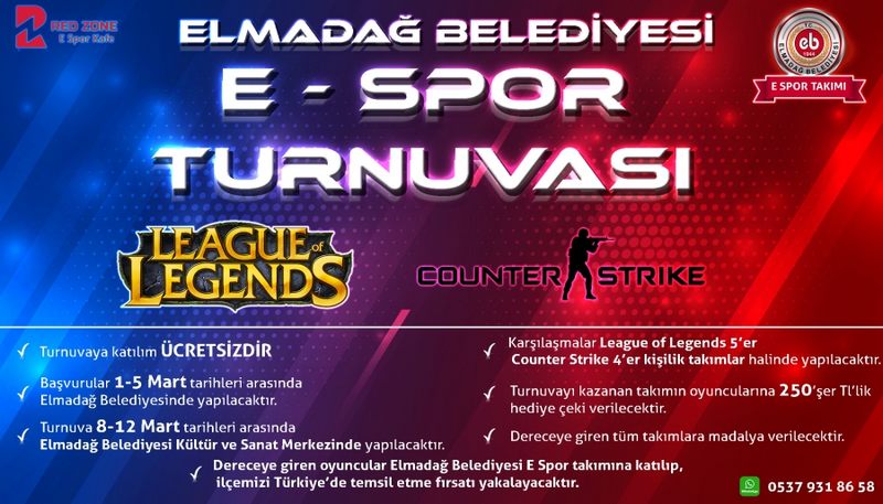 ELMADAĞ DA E- SPOR TURNUVA İÇİN START VERİLDİ