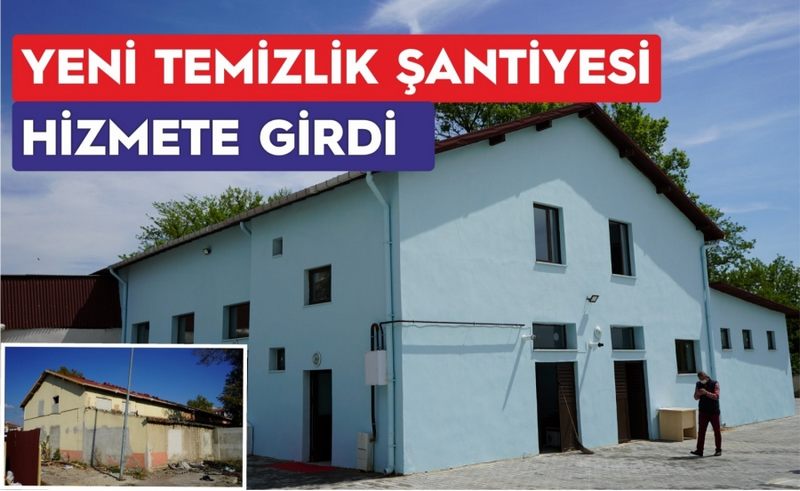 Lüleburgaz  Belediyesi  yeni temizlik şantiye binası hizmete Girdi