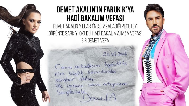 DEMET AKALIN’IN FARUK K’YA HADİ BAKALIM VEFASI,