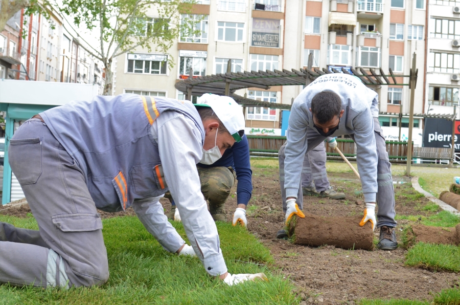 Lüleburgaz Kongre Meydanı’na “yeşil” dokunuş