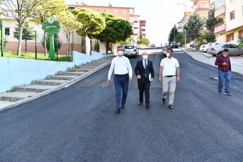  Başkan Köse, asfalt çalışmalarını yerinde denetledi