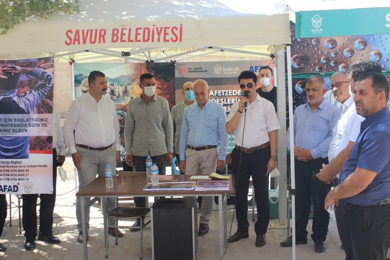 SAVUR BELEDİYESİ AFETZADELERE YARDIM İÇİN 14 GÜNLÜK  YARDIM KAMPANYA BAŞLATTI