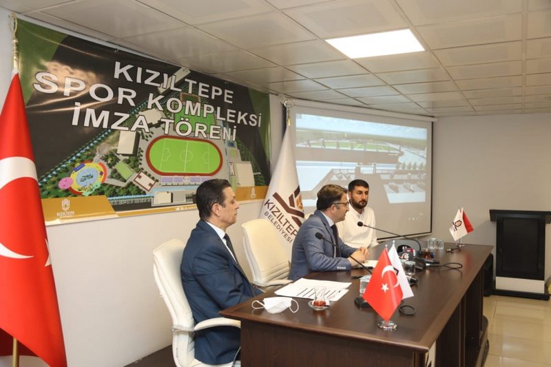 KIZILTEPE SPOR KOMPLEKSİ İMZA TÖRENİ GERÇEKLEŞTİRİLDİ