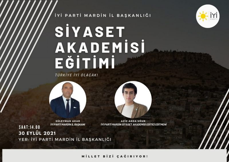 İYİPARTİ MARDİN DE SİYASET AKADEMİSİ EĞİTİMİNE BAŞLIYOR