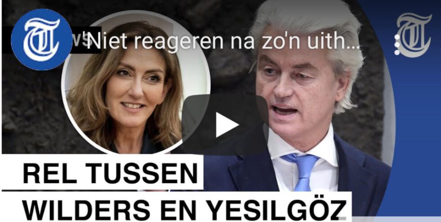 TÜRKLÜĞÜ TARTIŞILAN HOLLANDA ADALET BAKANI DİLAN YEŞİLGÖZ, IRKÇI POLİTİKACI WİLDERS’İN HEDEFİNDE.