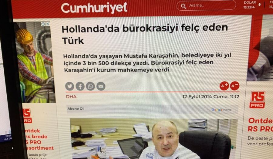 HOLLANDA’DA 7 YIL ÖNCE YAŞANMIŞ OLAN  OLAY, HÜRRİYET TARAFINDAN YENİ YAŞANMIŞ GİBİ YAYINLANDI