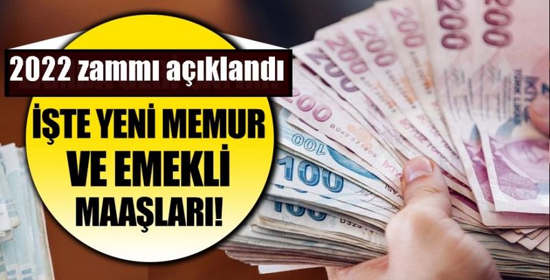 MEMUR VE EMEKLİ ZAMMI AÇIKLANDI