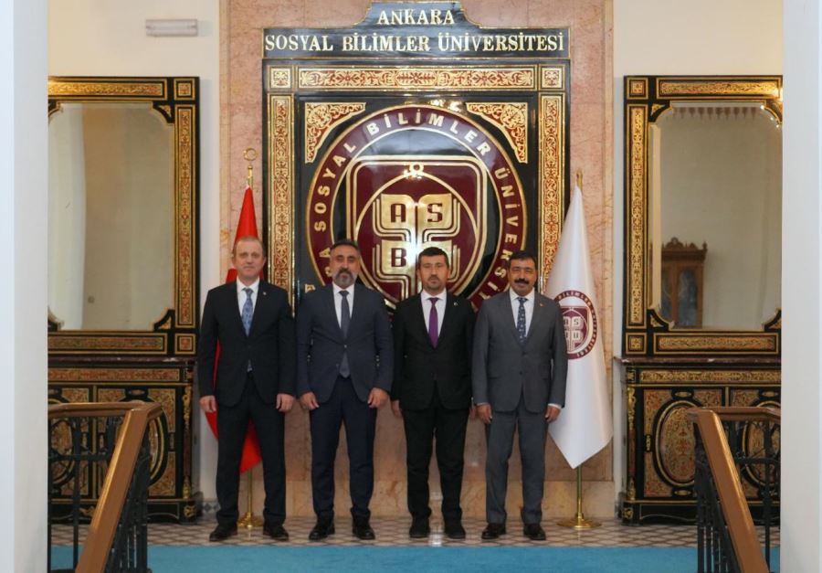 ARTUKLU ÜNİVERSİTESİ REKTÖRÜÖZCOŞAR ANKARA SOSYAL BİLİMLER ÜNİVERSİTESİNİ ZİYARET ETTİ