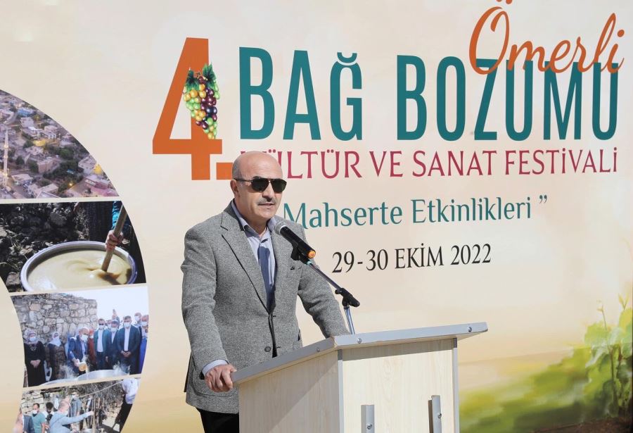 MARDİN VALİSİ MAHMUT DEMİRTAŞ ÖMERLİ BAĞ BOZUMU  KÜLTÜR VE SANAT FESTİVALİNE KATILDI