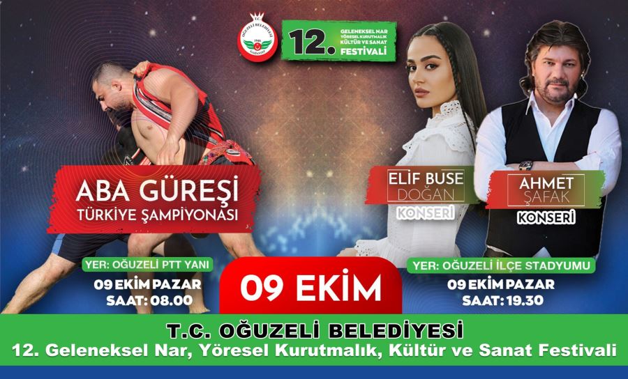 İki yıldır yapılamayan Oğuzeli  Nar festivali yeniden başlıyor