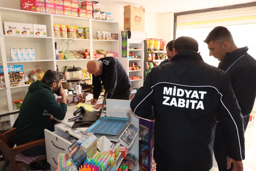 Midyat İlçesinde Zabıta ve Polis ekipleri; okul çevrelerinde   Denetim Gerçekleştirdi