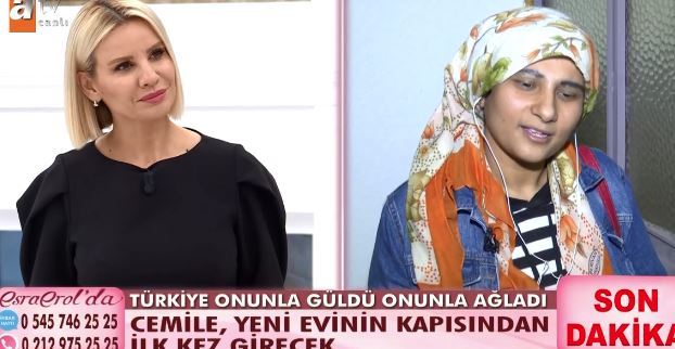 ESRA EROL’A GELDİ, CEMİLE’NİN HAYATI DEĞİŞTİ. 