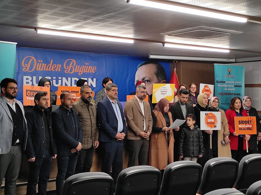 Mardin AK Parti’den 25 Kasım Kadına Yönelik Şiddetle Mücadele etkinliği