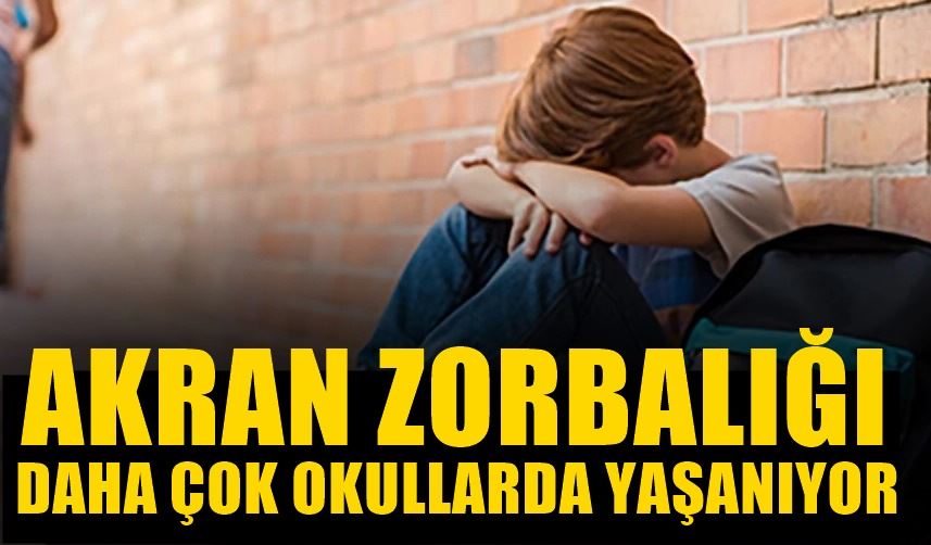 Akran zorbalığı daha çok okullarda yaşanıyor