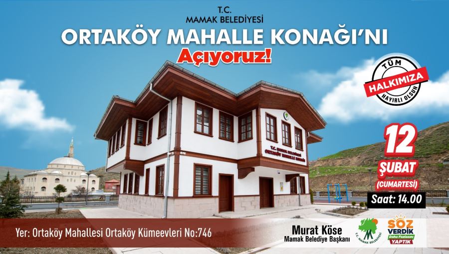 Ortaköy Mahalle Konağı 12 Şubat