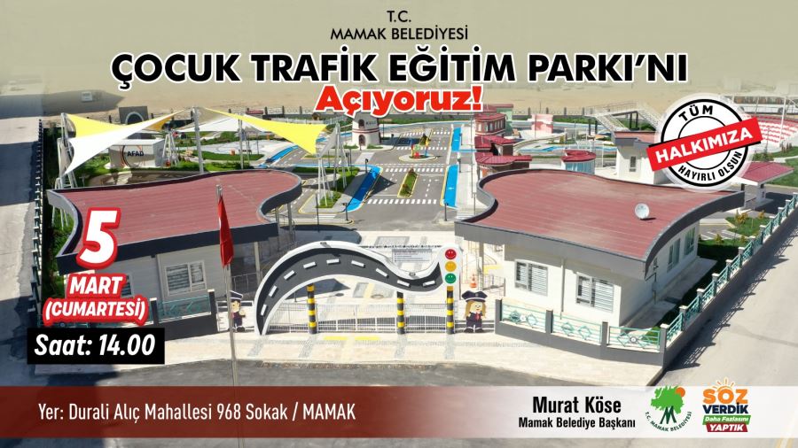 Çocuk Trafik Eğitim Parkı Açılıyor