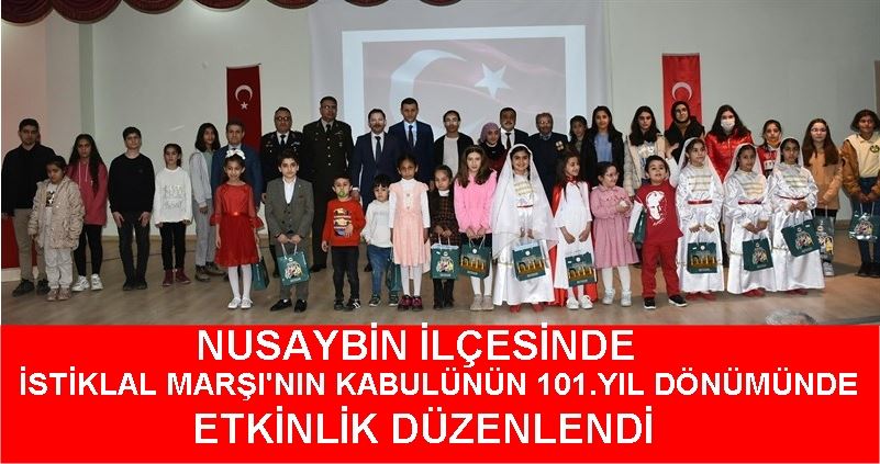 NUSAYBİN İLÇESİNDE İSTİKLAL MARŞI