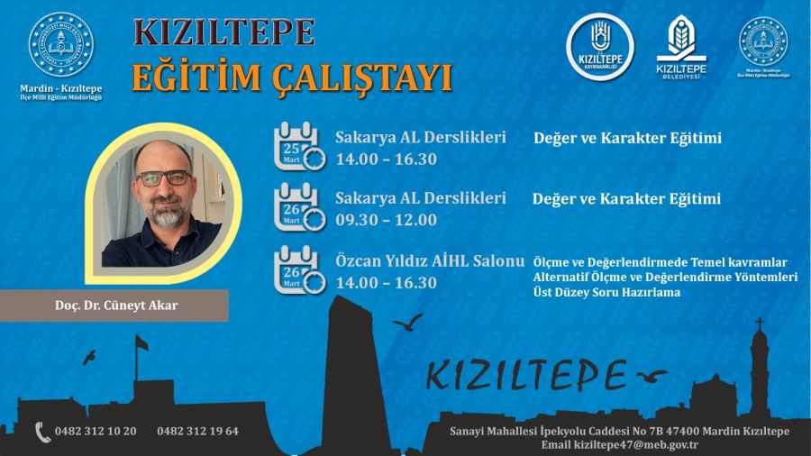 Kızıltepe’de Eğitim Çalıştayı Yapılacak