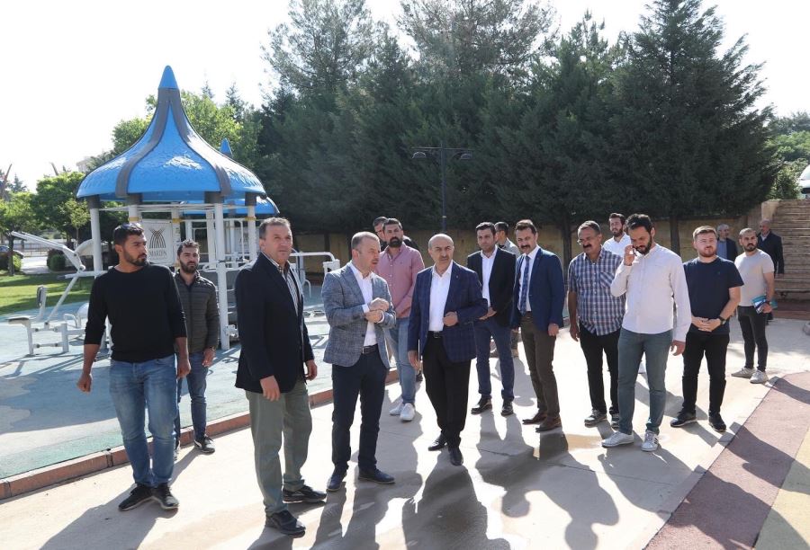 MARDİN VALİSİ DEMİRTAŞ YENİDEN DÜZENLENEN PARK