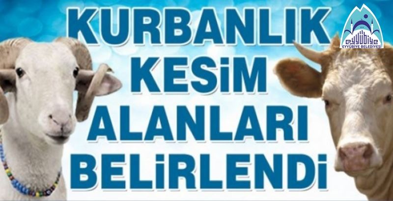  Eyyübiye İlçesinde Kurbanlık Satış ve Kesim Yerleri Belirlendi