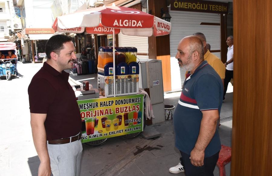 Nusaybin Kaymakamı Ercan Kayabaşı, Tarihi Çarşı Esnafını Ziyaret Etti.