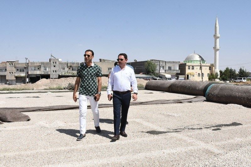 Nusaybin ilçe Kaymakamı Ercan Kayabaşı, İlçe Stadında İncelemelerde Bulundu.