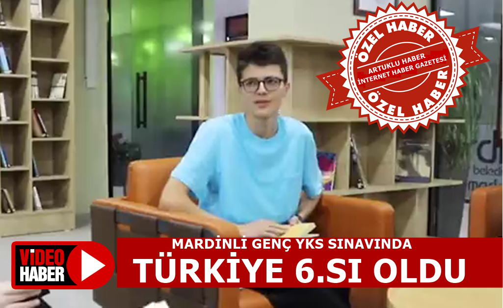 MARDİNLİ GENÇ  EMRE AYDIN YKS SINAVINDA TÜRKİYE 6.SI OLDU