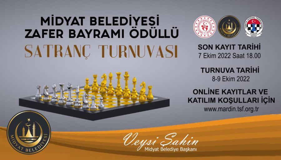 MİDYAT BELEDİYESİNDEN ÖDÜLLÜ SATRANÇ TURNUVASI