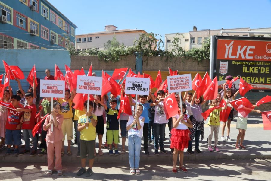 Kızıltepe  İlçesinde Yayalara Öncelik Duruşu, Hayata Saygı Duruşu Etkinliği