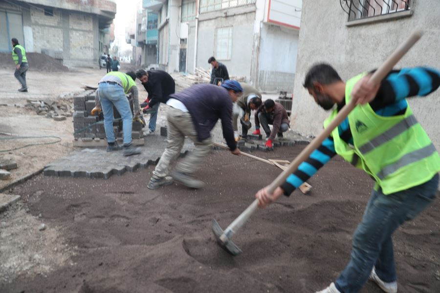 Eyyübiye’de Doğalgaz Ulaştırılan Sokaklar Yeniden Düzenleniyor