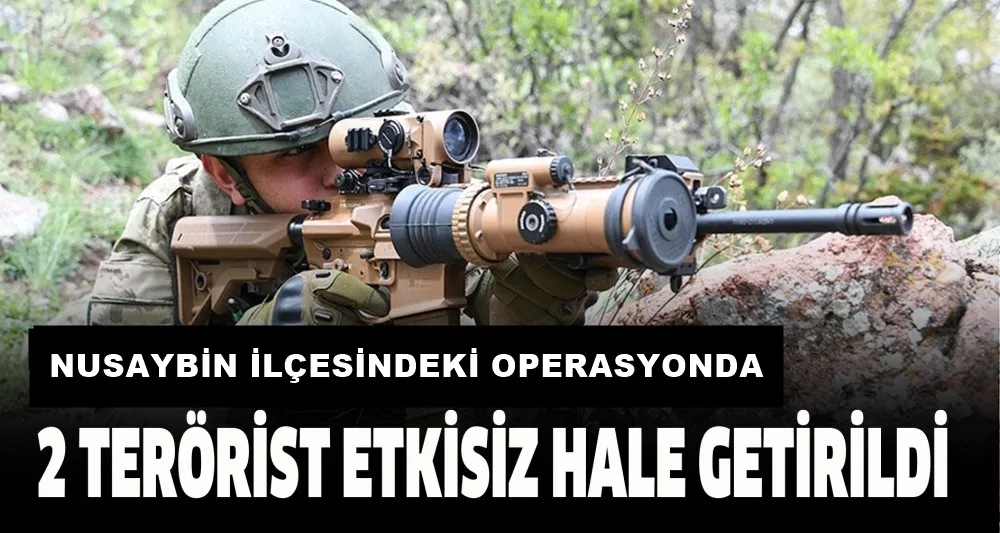 NUSAYBİN İLÇESİNDE 2 TERÖRİST ETKİSİZ HALE GETİRİLDİ