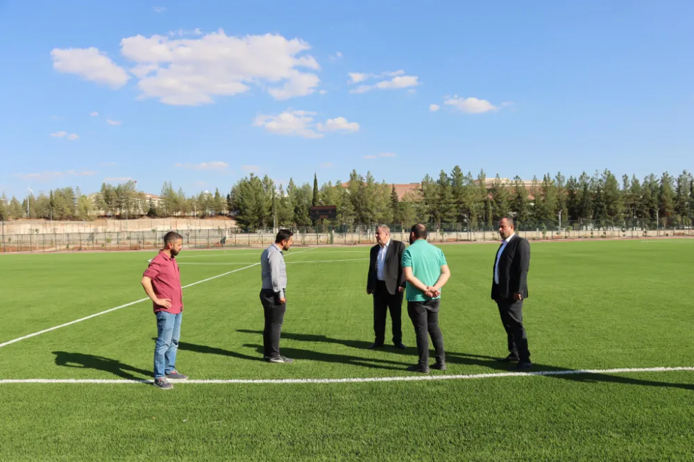 Midyat Belediye Başkanı Şahin, devam eden çalışmaları inceledi