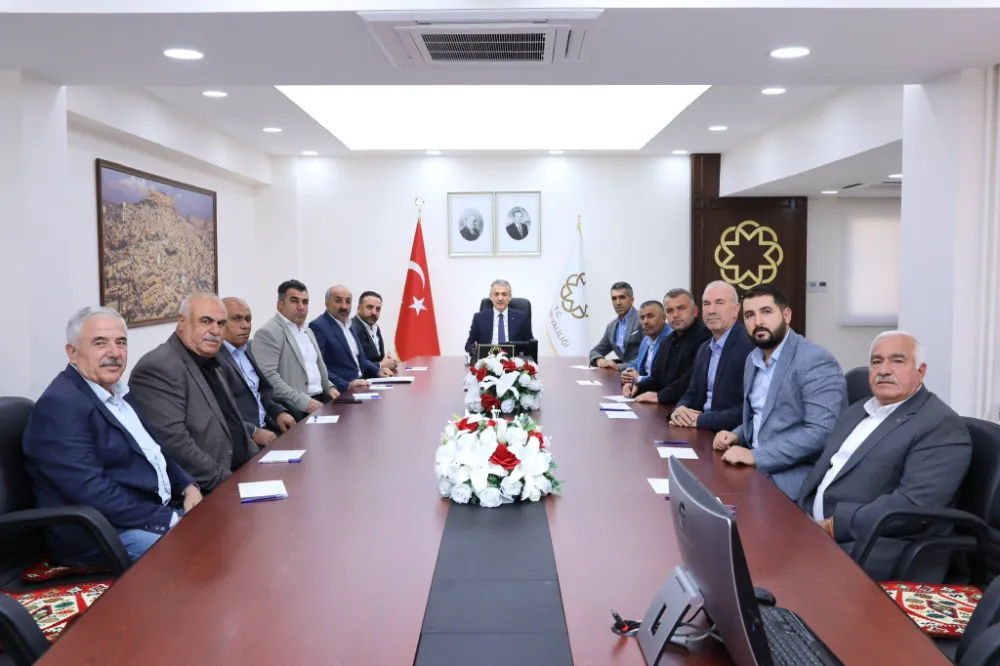 Mardin Valisi Tuncay  Akkoyun Muhtar Heyeti İle Görüştü