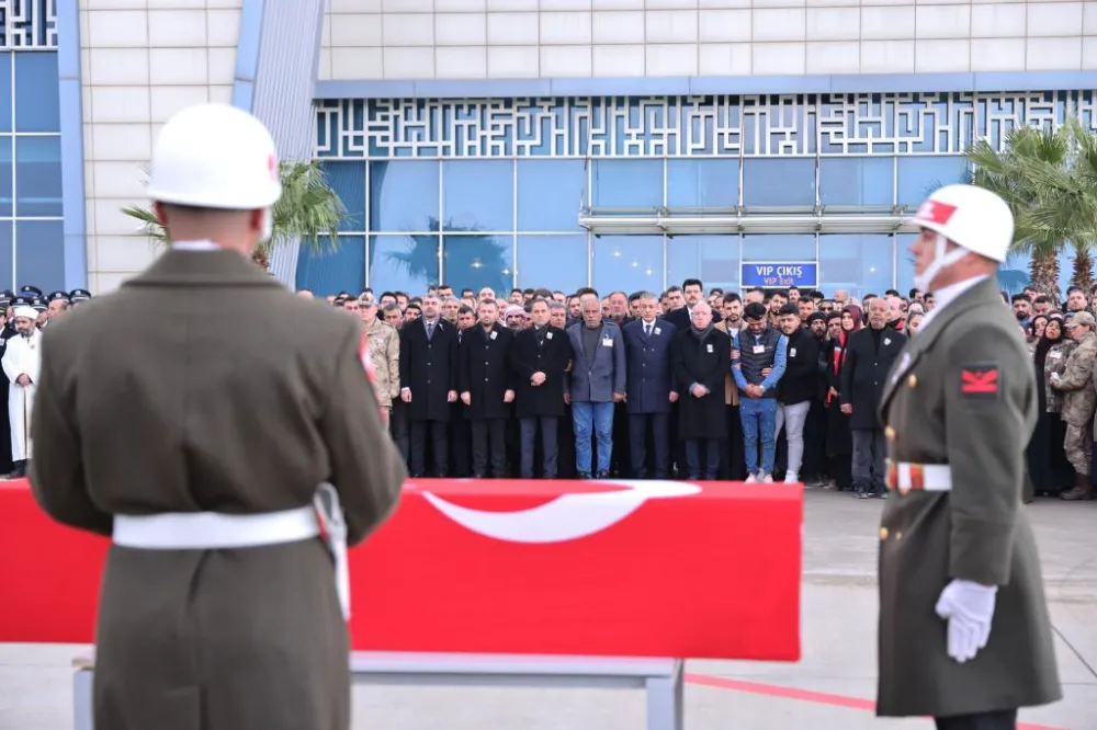  MARDİN ŞEHİDİNİ SON YOLCULUĞUNA UĞURLADI