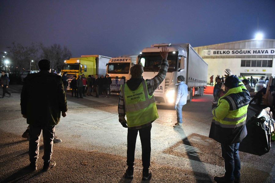 ANKARA BÜYÜKŞEHİRİN DEPREM BÖLGESİNE YARDIMLARI  DEVAM EDİYOR