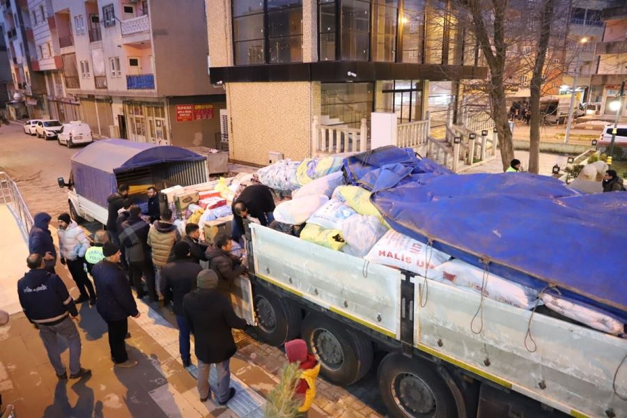 MAZIDAĞI İLÇESİNDEN DEPREM BÖLGELERİNE YARDIMLAR DEVAM EDİYOR