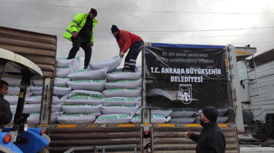 ANKARA BÜYÜKŞEHİR BELEDİYESİNİN DEPREM BÖLGESİNE KIRSAL KALKINMA DESTEĞİ DEVAM EDİYOR