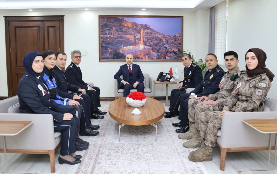 Mardin İl Emniyet Teşkilatından Vali Demirtaş’a Polis Haftası Ziyareti