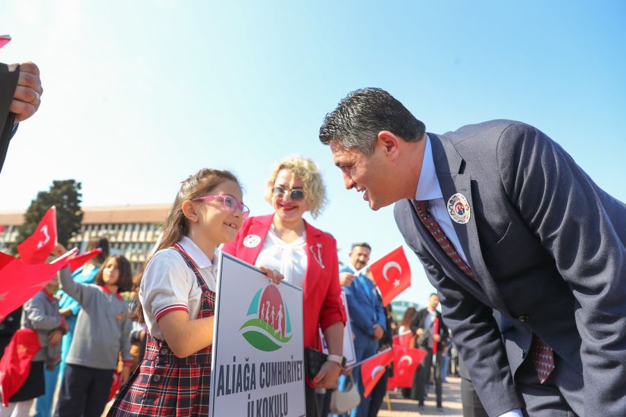 23 Nisan Ulusal Egemenlik Çocuk Bayramı Aliağa’da Coşkuyla Kutlandı