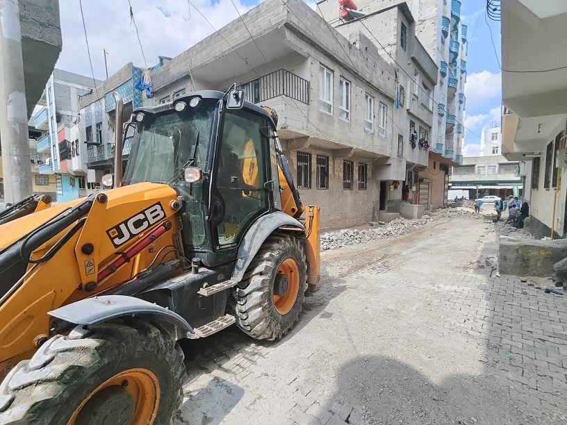 Eyyübiye İlçesinde Doğalgaz Ulaşan  Sokaklar  Yenileniyor