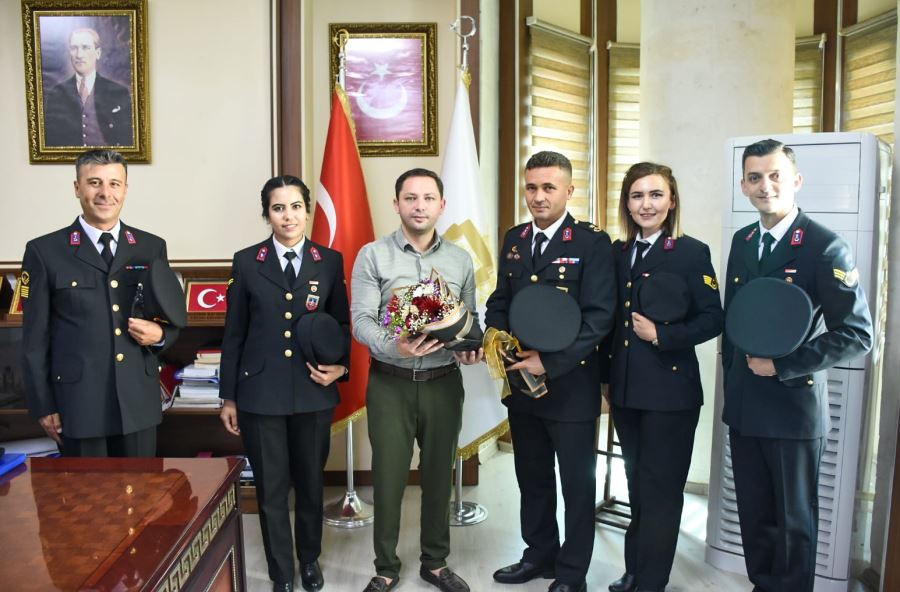 Nusaybin İlçe Kaymakamı Kayabaşı, Jandarma Teşkilatı Heyetini Kabul Etti